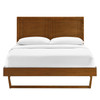 Marlee King Wood Platform Bed With Angular Frame / MOD-6626