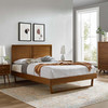 Marlee King Wood Platform Bed With Angular Frame / MOD-6626