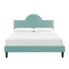 Soleil Performance Velvet Queen Bed / MOD-6518