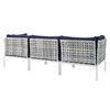 Harmony Sunbrella® Basket Weave Outdoor Patio Aluminum Sofa / EEI-4965