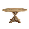 Stitch 59" Round Pine Wood Dining Table / EEI-3494
