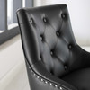 Regent Tufted Button Swivel Faux Leather Office Chair / EEI-3608