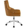 Regent Tufted Button Swivel Faux Leather Office Chair / EEI-3608