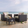 Convene 3 Piece Set Outdoor Patio with Fire Pit / EEI-3727