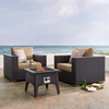 Convene 3 Piece Set Outdoor Patio with Fire Pit / EEI-3727