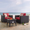 Convene 3 Piece Set Outdoor Patio with Fire Pit / EEI-3727