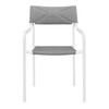 Raleigh Stackable Outdoor Patio Aluminum Dining Armchair / EEI-3573