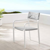 Raleigh Stackable Outdoor Patio Aluminum Dining Armchair / EEI-3573