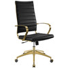 Jive Gold Stainless Steel Highback Office Chair / EEI-3417