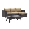 Convene 3 Piece Set Outdoor Patio with Fire Pit / EEI-3724