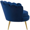 Admire Scalloped Edge Performance Velvet Accent Armchair / EEI-3410