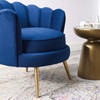 Admire Scalloped Edge Performance Velvet Accent Armchair / EEI-3410