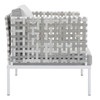 Harmony 6-Piece  Sunbrella® Basket Weave Outdoor Patio Aluminum Seating Set / EEI-4930