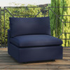 Commix Overstuffed Outdoor Patio Armless Chair / EEI-4902