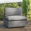 Commix Overstuffed Outdoor Patio Armless Chair / EEI-4902