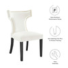 Curve Performance Velvet Dining Chairs - Set of 2 / EEI-5008