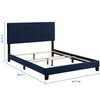 Amira Queen Performance Velvet Bed / MOD-5867