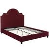 Primrose Queen Performance Velvet Platform Bed / MOD-5812
