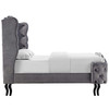 Violette Queen Tufted Wingback Performance Velvet Platform Bed / MOD-5804