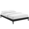 Tessie Vinyl Queen Bed Frame with Squared Tapered Legs / MOD-5898