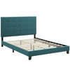 Melanie Queen Tufted Button Upholstered Fabric Platform Bed / MOD-5879