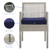 Aura Outdoor Patio Wicker Rattan Dining Armchair / EEI-2920