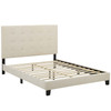 Melanie Twin Tufted Button Upholstered Fabric Platform Bed / MOD-5877