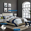 Amira Performance Velvet Full Bed / MOD-5859
