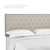 Helena Tufted Full / Queen Upholstered Linen Fabric Headboard / MOD-5860