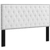 Helena Tufted Full / Queen Upholstered Linen Fabric Headboard / MOD-5860