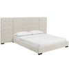 Sierra Queen Upholstered Fabric Platform Bed / MOD-5818