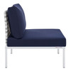 Harmony 6-Piece  Sunbrella® Basket Weave Outdoor Patio Aluminum Sectional Sofa Set / EEI-4926