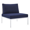 Harmony 6-Piece  Sunbrella® Basket Weave Outdoor Patio Aluminum Sectional Sofa Set / EEI-4927
