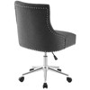 Regent Tufted Button Swivel Upholstered Fabric Office Chair / EEI-3609