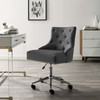 Regent Tufted Button Swivel Upholstered Fabric Office Chair / EEI-3609