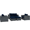 Summon 5 Piece Outdoor Patio Sunbrella® Sectional Set / EEI-1893
