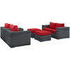 Summon 5 Piece Outdoor Patio Sunbrella® Sectional Set / EEI-1893