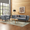 Bestow 2 Piece Performance Velvet Sofa and Armchair Set / EEI-2980