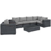 Summon 7 Piece Outdoor Patio Sunbrella® Sectional Set / EEI-1892