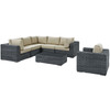 Summon 7 Piece Outdoor Patio Sunbrella® Sectional Set / EEI-1892