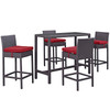 Convene 5 Piece Outdoor Patio Pub Set / EEI-1964