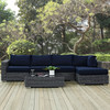 Summon 5 Piece Outdoor Patio Sunbrella® Sectional Set / EEI-1900