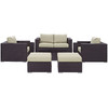 Convene 8 Piece Outdoor Patio Sofa Set / EEI-2159