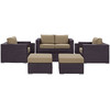 Convene 8 Piece Outdoor Patio Sofa Set / EEI-2159