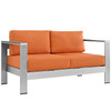 Shore Outdoor Patio Aluminum Loveseat / EEI-2267