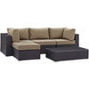 Convene 5 Piece Outdoor Patio Sectional Set / EEI-2172