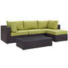 Convene 5 Piece Outdoor Patio Sectional Set / EEI-2172