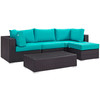 Convene 5 Piece Outdoor Patio Sectional Set / EEI-2172