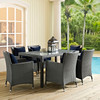 Sojourn 7 Piece Outdoor Patio Sunbrella® Dining Set / EEI-2312