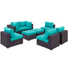 Convene 8 Piece Outdoor Patio Sectional Set / EEI-2204